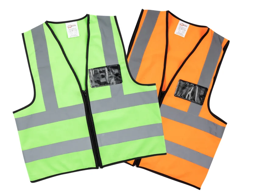 Reflective Vest with Zip & ID Pouch